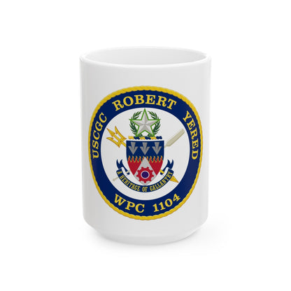 USCGC Robert Yered WPC 1104 1 (U.S. Coast Guard) White Coffee Mug-15oz-The Sticker Space