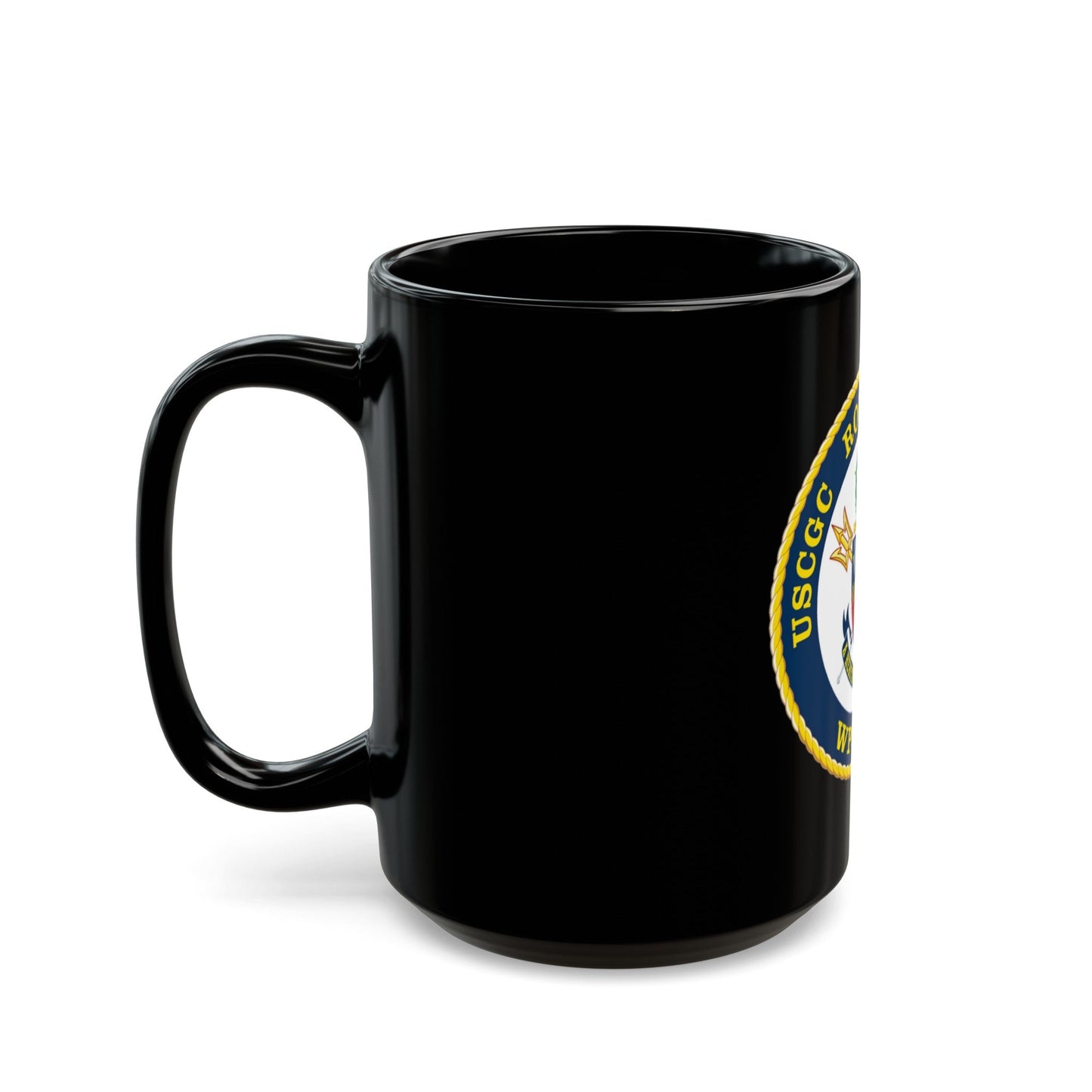 USCGC ROBERT YERED WPC 1104 (U.S. Coast Guard) Black Coffee Mug-The Sticker Space