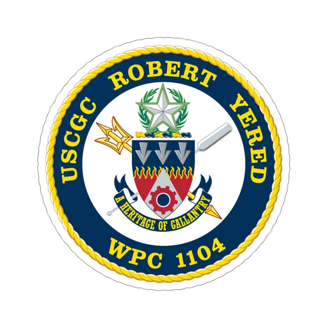 USCGC ROBERT YERED WPC 1104 (U.S. Coast Guard) STICKER Vinyl Die-Cut Decal 5 Inch - The Sticker Space
