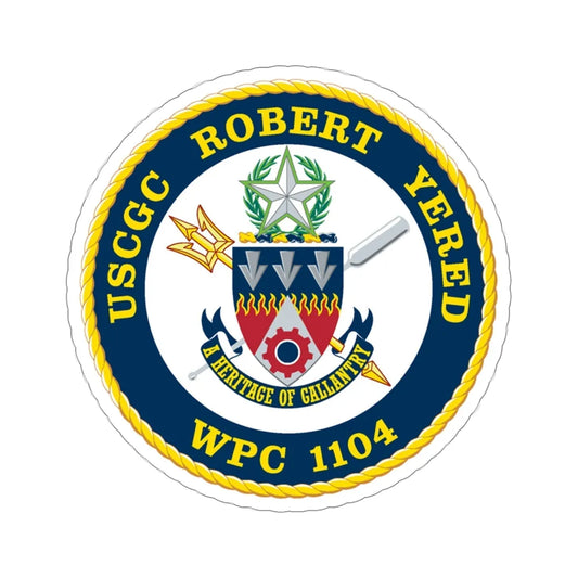 USCGC ROBERT YERED WPC 1104 (U.S. Coast Guard) STICKER Vinyl Die-Cut Decal 6 Inch - The Sticker Space
