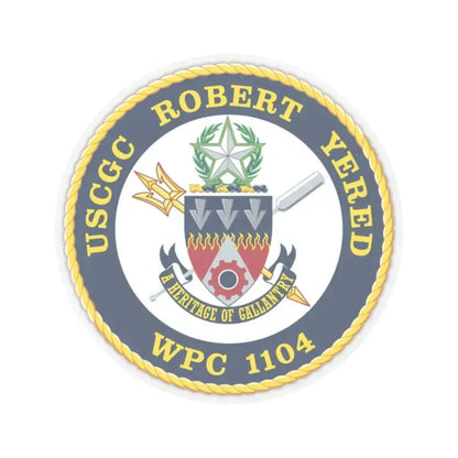 USCGC ROBERT YERED WPC 1104 (U.S. Coast Guard) STICKER Vinyl Kiss-Cut Decal 2 Inch Transparent - The Sticker Space
