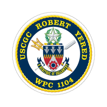 USCGC ROBERT YERED WPC 1104 (U.S. Coast Guard) STICKER Vinyl Kiss-Cut Decal 2 Inch White - The Sticker Space
