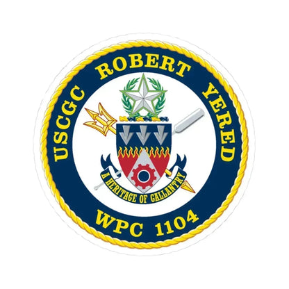 USCGC ROBERT YERED WPC 1104 (U.S. Coast Guard) STICKER Vinyl Kiss-Cut Decal 3 Inch White - The Sticker Space