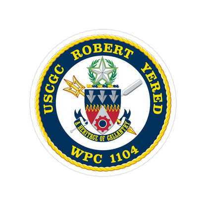 USCGC ROBERT YERED WPC 1104 (U.S. Coast Guard) Transparent STICKER Die-Cut Vinyl Decal 2 Inch - The Sticker Space