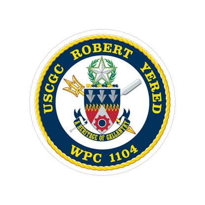 USCGC ROBERT YERED WPC 1104 (U.S. Coast Guard) Transparent STICKER Die-Cut Vinyl Decal 3 Inch - The Sticker Space