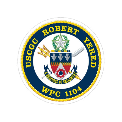 USCGC ROBERT YERED WPC 1104 (U.S. Coast Guard) Transparent STICKER Die-Cut Vinyl Decal 6 Inch - The Sticker Space