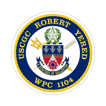 USCGC Robert Yered WPC 1104 v2 (U.S. Coast Guard) STICKER Vinyl Die-Cut Decal 3 Inch - The Sticker Space