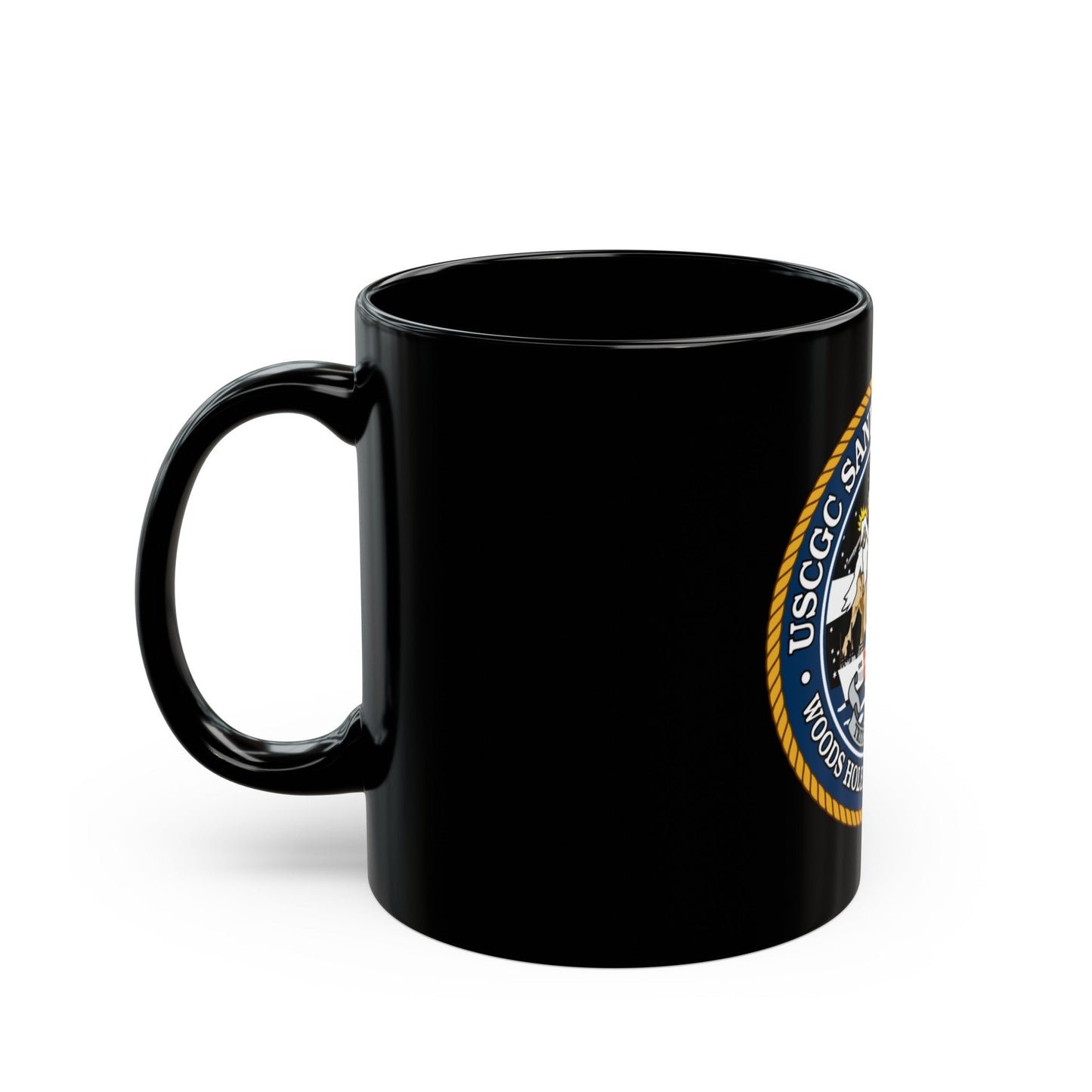 USCGC Sanibel WPB 1312 (U.S. Coast Guard) Black Coffee Mug-The Sticker Space