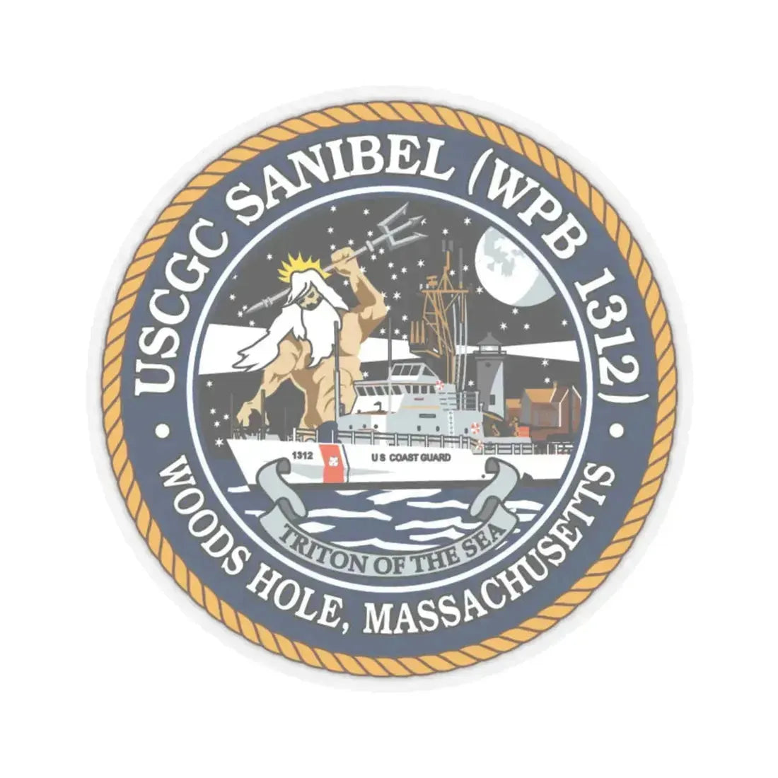 USCGC Sanibel WPB   1312 (U.S. Coast Guard) STICKER Vinyl Kiss-Cut Decal - The Sticker Space
