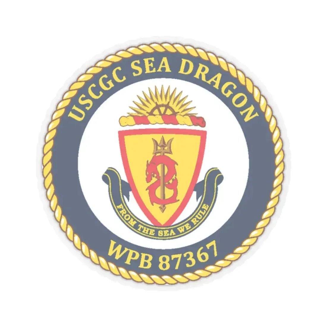 USCGC Sea Dragon WPB 87367 (U.S. Coast Guard) STICKER Vinyl Kiss-Cut Decal - The Sticker Space