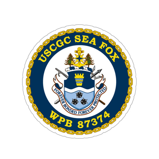 USCGC Sea Fox WPB 87374 v2 (U.S. Coast Guard) STICKER Vinyl Die-Cut Decal-6 Inch-The Sticker Space