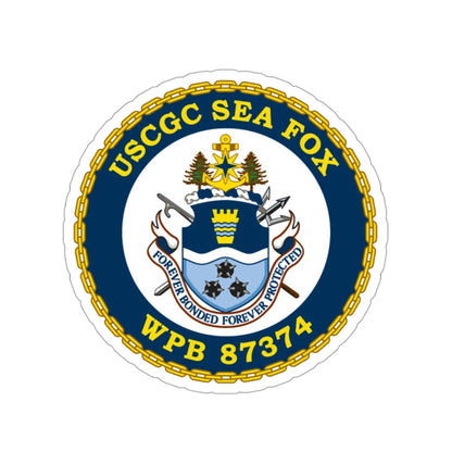 USCGC Sea Fox WPB 87374 v2 (U.S. Coast Guard) STICKER Vinyl Die-Cut Decal 3 Inch - The Sticker Space