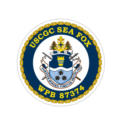 USCGC Sea Fox WPB 87374 v2 (U.S. Coast Guard) STICKER Vinyl Die-Cut Decal 4 Inch - The Sticker Space