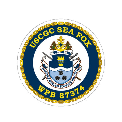 USCGC Sea Fox WPB 87374 v2 (U.S. Coast Guard) STICKER Vinyl Die-Cut Decal 5 Inch - The Sticker Space