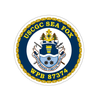 USCGC Sea Fox WPB 87374 v2 (U.S. Coast Guard) STICKER Vinyl Die-Cut Decal 6 Inch - The Sticker Space