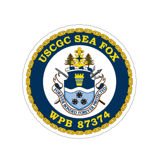 USCGC Sea Fox WPB 87374 v2 (U.S. Coast Guard) STICKER Vinyl Die-Cut Decal 6 Inch - The Sticker Space