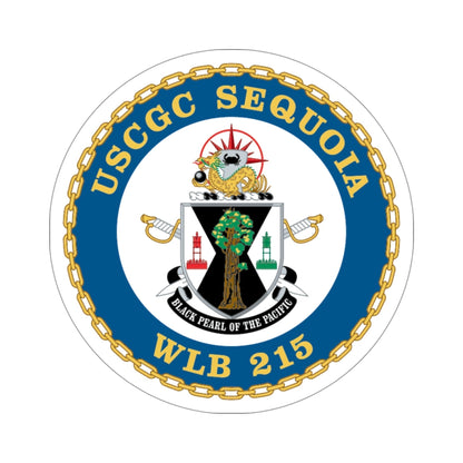 USCGC Sequoia WLB 215 (U.S. Coast Guard) STICKER Vinyl Die-Cut Decal-4 Inch-The Sticker Space