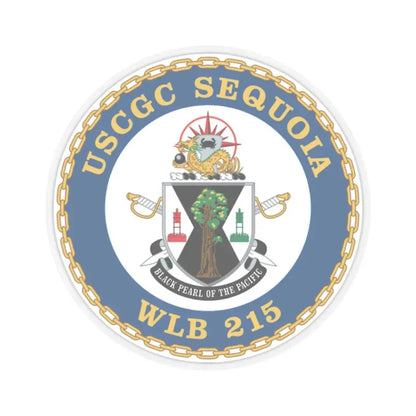 USCGC Sequoia WLB 215 (U.S. Coast Guard) STICKER Vinyl Kiss-Cut Decal 2 Inch Transparent - The Sticker Space