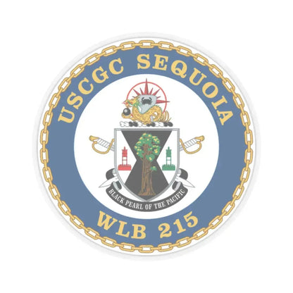 USCGC Sequoia WLB 215 (U.S. Coast Guard) STICKER Vinyl Kiss-Cut Decal 2 Inch Transparent - The Sticker Space