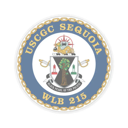 USCGC Sequoia WLB 215 (U.S. Coast Guard) STICKER Vinyl Kiss-Cut Decal 3 Inch Transparent - The Sticker Space