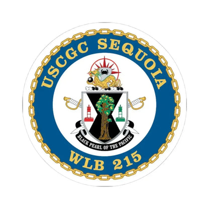 USCGC Sequoia WLB 215 (U.S. Coast Guard) STICKER Vinyl Kiss-Cut Decal 4 Inch White - The Sticker Space