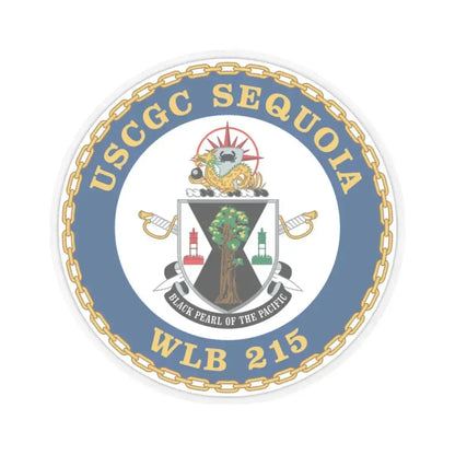USCGC Sequoia WLB 215 (U.S. Coast Guard) STICKER Vinyl Kiss-Cut Decal 6 Inch Transparent - The Sticker Space