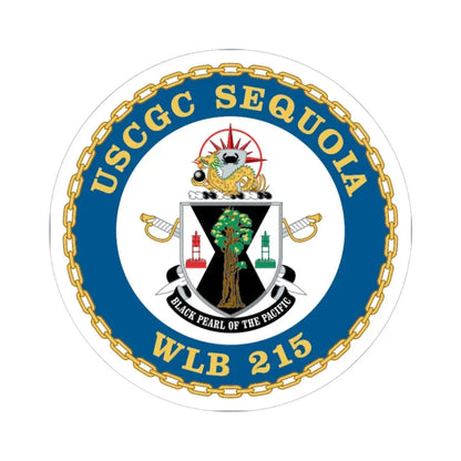 USCGC Sequoia WLB 215 (U.S. Coast Guard) STICKER Vinyl Kiss-Cut Decal 6 Inch White - The Sticker Space