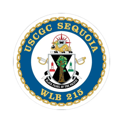 USCGC Sequoia WLB 215 (U.S. Coast Guard) STICKER Vinyl Kiss-Cut Decal 6 Inch White - The Sticker Space