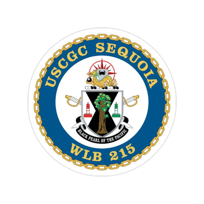 USCGC Sequoia WLB 215 (U.S. Coast Guard) Transparent STICKER Die-Cut Vinyl Decal 5 Inch - The Sticker Space