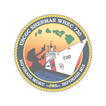 USCGC Sherman WHEC 720 new 2016 (U.S. Coast Guard) STICKER Vinyl Kiss-Cut Decal - The Sticker Space