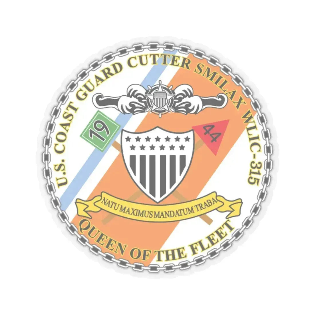 USCGC Simlax (U.S. Coast Guard) STICKER Vinyl Kiss-Cut Decal 3 Inch Transparent - The Sticker Space