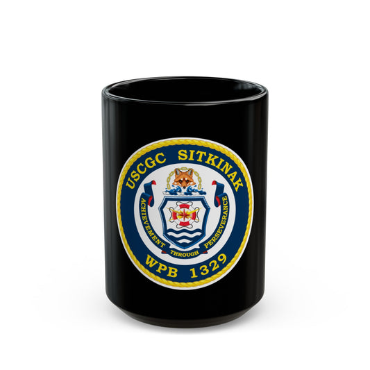 USCGC Sitkinak WPB 1329 (U.S. Coast Guard) Black Coffee Mug-15oz-The Sticker Space