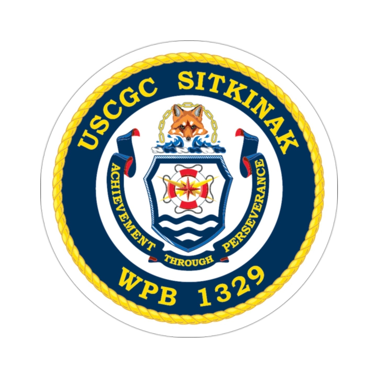 USCGC Sitkinak WPB 1329 (U.S. Coast Guard) STICKER Vinyl Die-Cut Decal-2 Inch-The Sticker Space