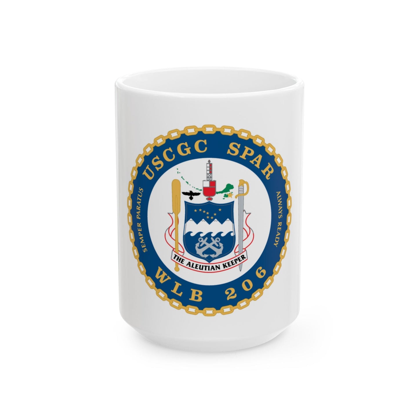 USCGC Spar WLB 206 (U.S. Coast Guard) White Coffee Mug