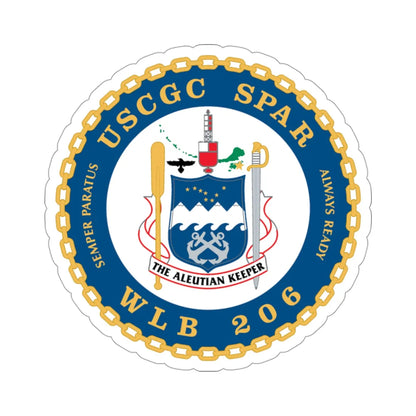 USCGC Spar WLB 206 (U.S. Coast Guard) STICKER Vinyl Die-Cut Decal 3 Inch - The Sticker Space