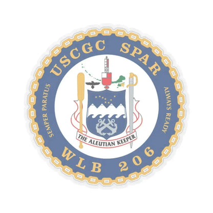 USCGC Spar WLB 206 (U.S. Coast Guard) STICKER Vinyl Kiss-Cut Decal - The Sticker Space