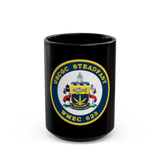 USCGC Steadfast WMEC 623 (U.S. Coast Guard) Black Coffee Mug-15oz-The Sticker Space