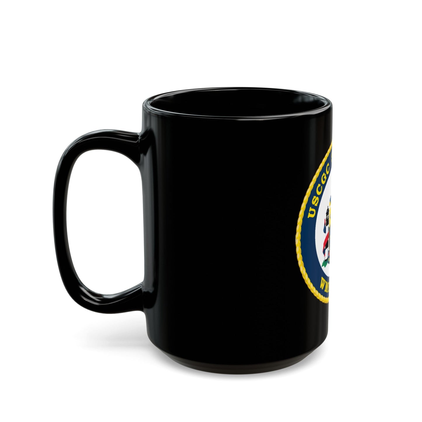 USCGC Steadfast WMEC 623 (U.S. Coast Guard) Black Coffee Mug-The Sticker Space