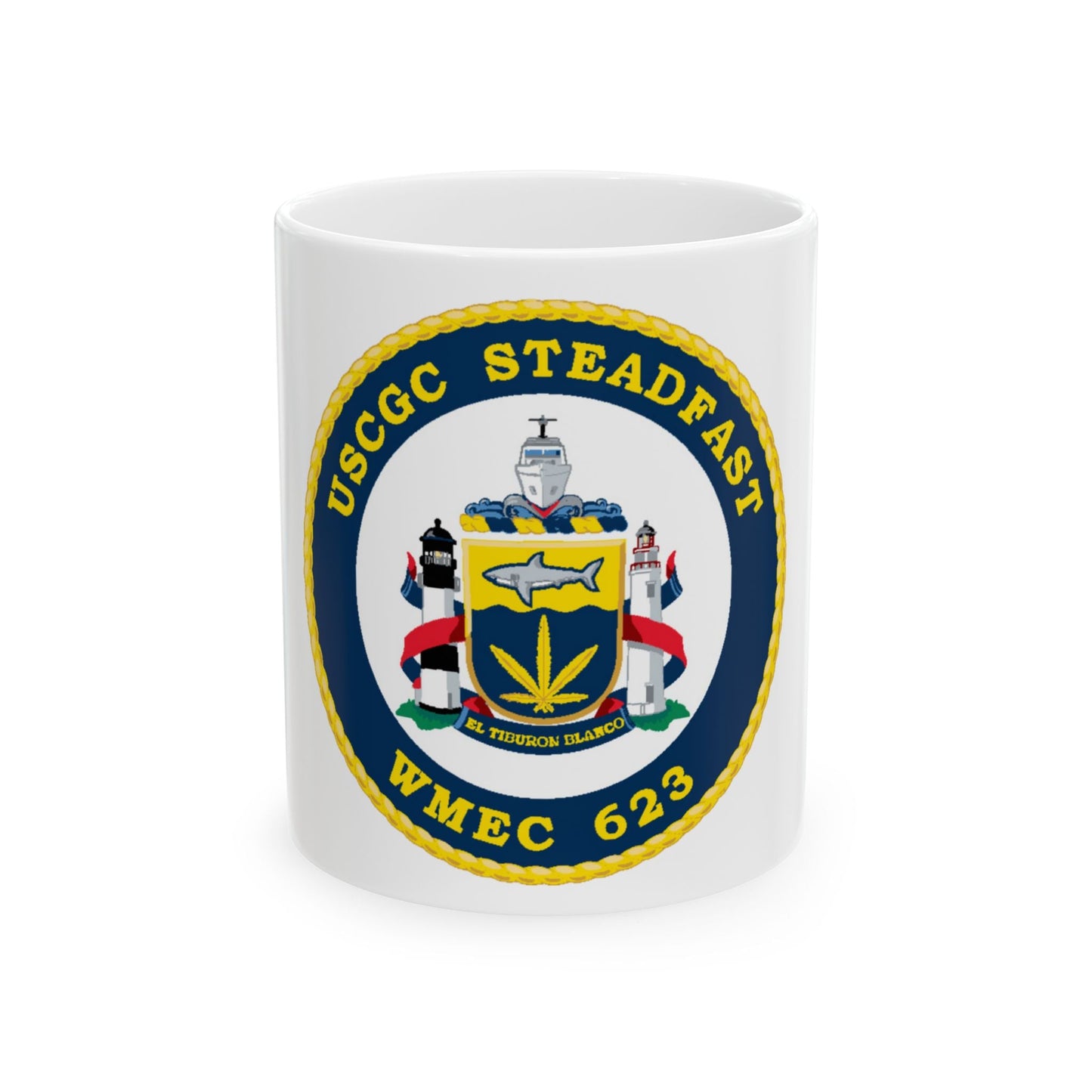 USCGC Steadfast WMEC 623 (U.S. Coast Guard) White Coffee Mug