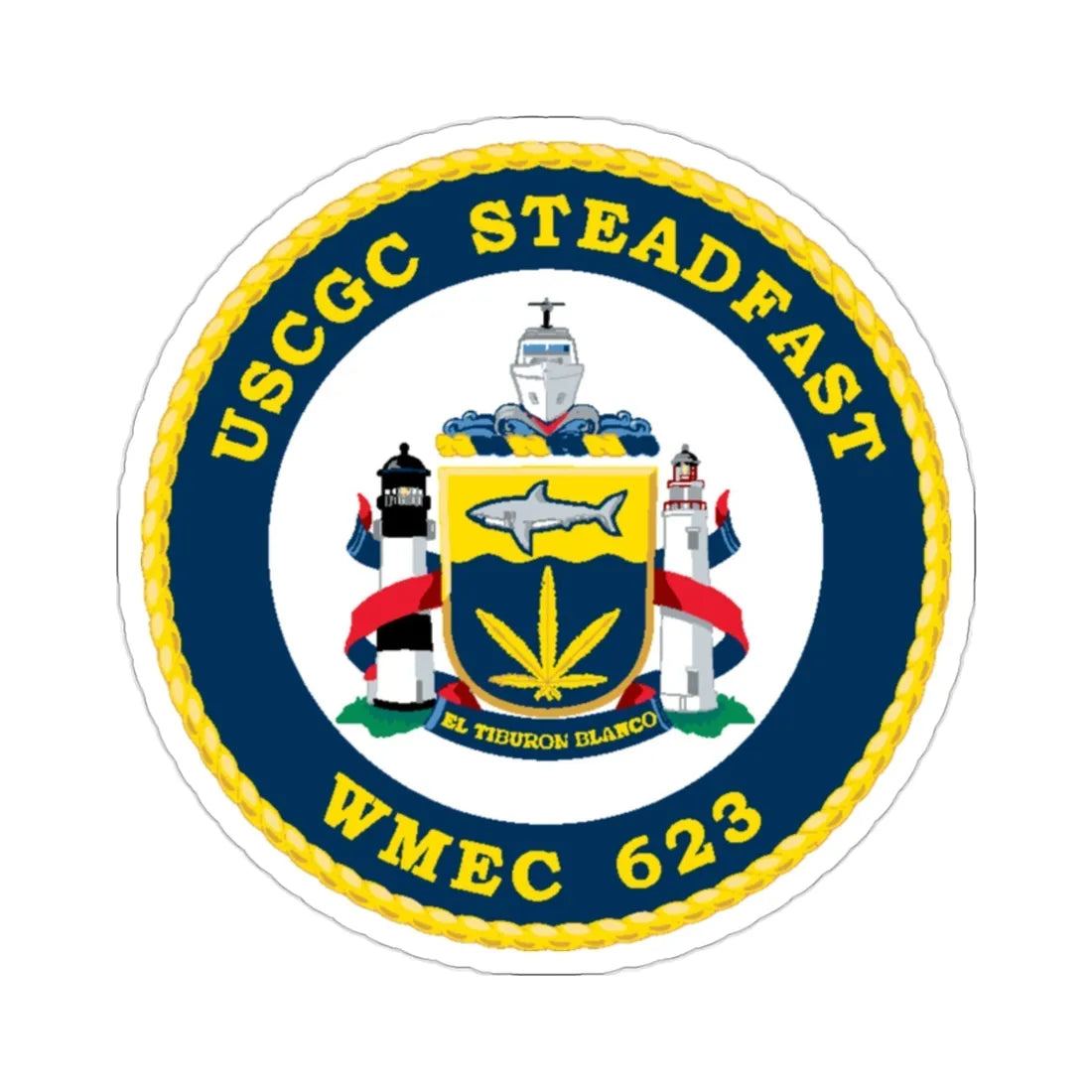 USCGC Steadfast WMEC 623 (U.S. Coast Guard) STICKER Vinyl Die-Cut Decal 2 Inch - The Sticker Space
