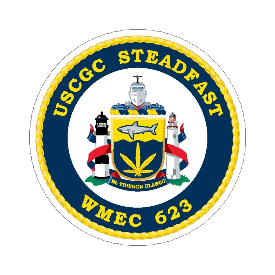 USCGC Steadfast WMEC 623 (U.S. Coast Guard) STICKER Vinyl Die-Cut Decal 5 Inch - The Sticker Space