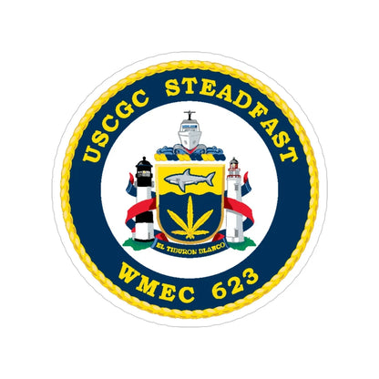USCGC Steadfast WMEC 623 (U.S. Coast Guard) Transparent STICKER Die-Cut Vinyl Decal 4 Inch - The Sticker Space