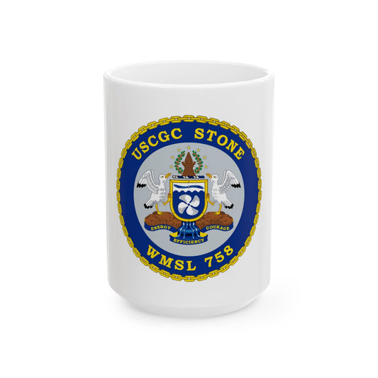 USCGC STONE WMSL 758 (U.S. Coast Guard) White Coffee Mug