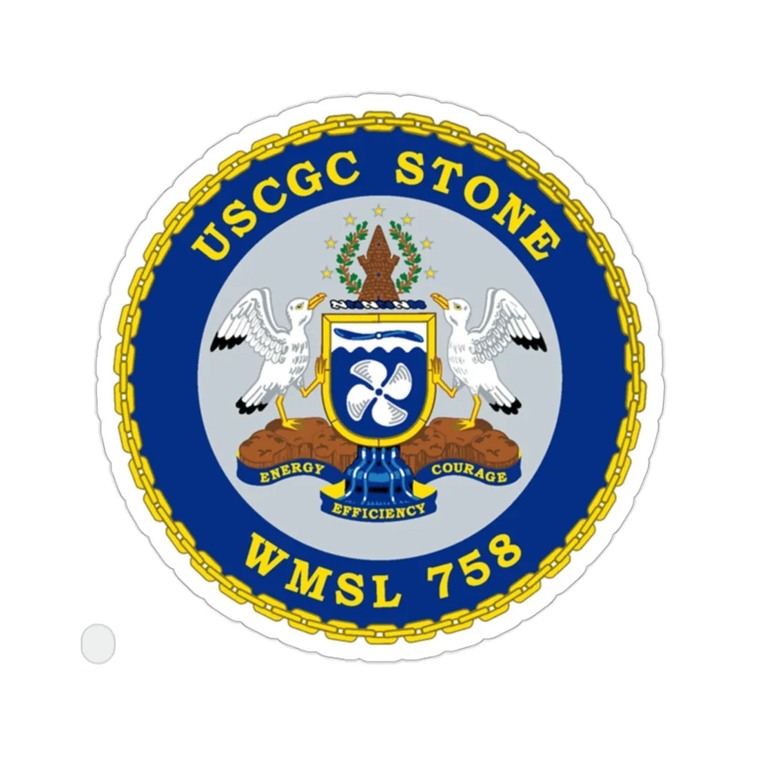 USCGC STONE WMSL 758 (U.S. Coast Guard) STICKER Vinyl Die-Cut Decal 2 Inch - The Sticker Space