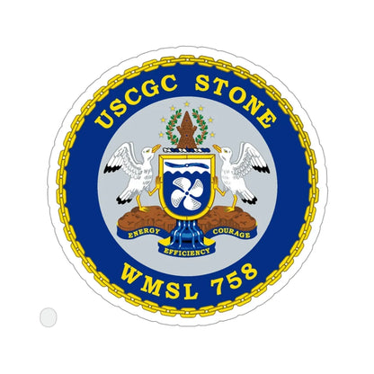 USCGC STONE WMSL 758 (U.S. Coast Guard) STICKER Vinyl Die-Cut Decal 4 Inch - The Sticker Space