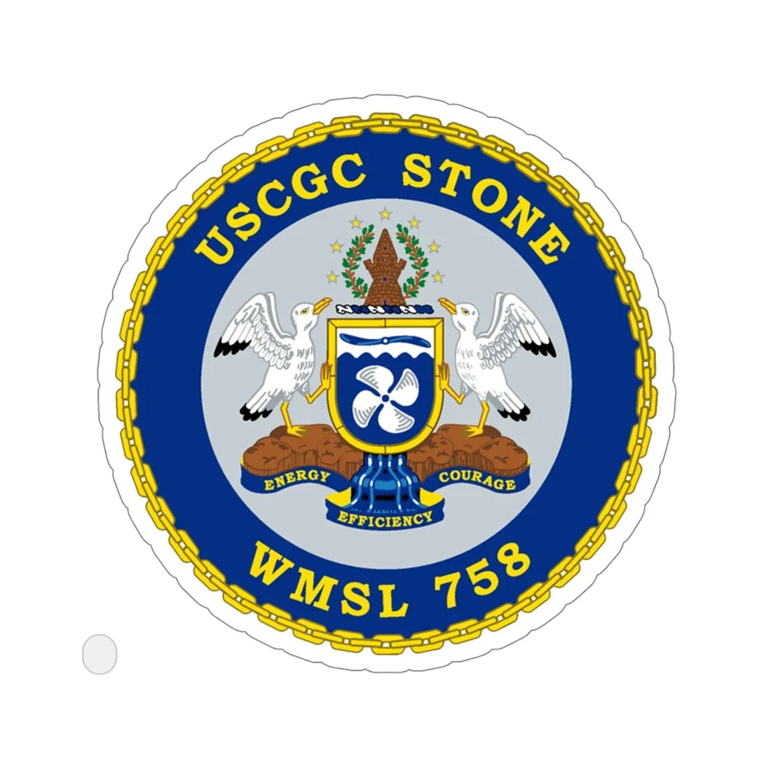 USCGC STONE WMSL 758 (U.S. Coast Guard) STICKER Vinyl Die-Cut Decal 5 Inch - The Sticker Space