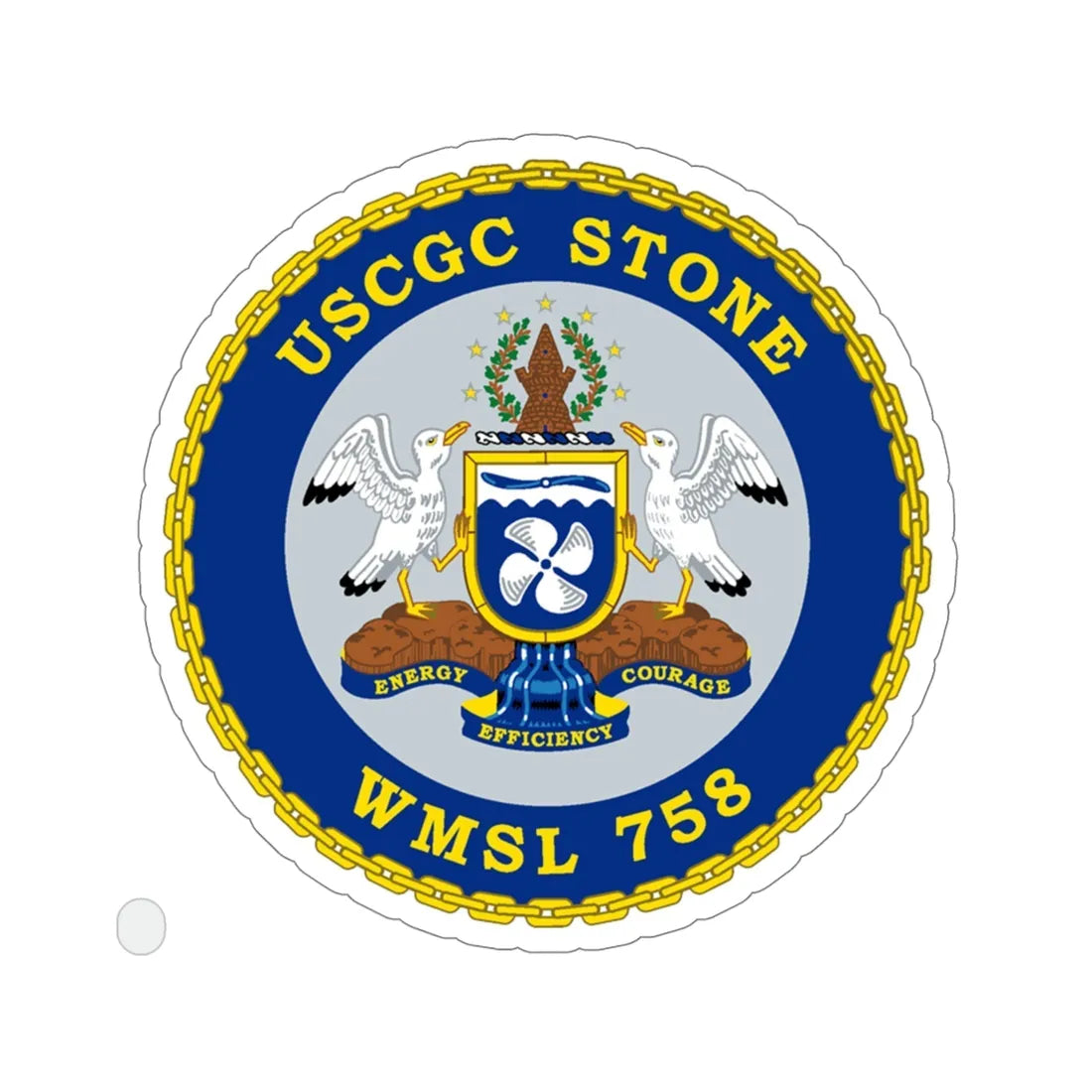 USCGC STONE WMSL 758 (U.S. Coast Guard) STICKER Vinyl Die-Cut Decal 6 Inch - The Sticker Space