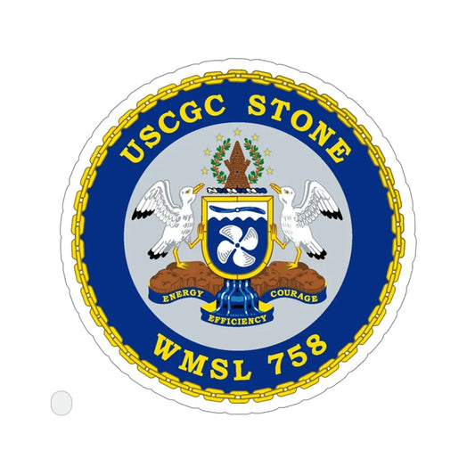 USCGC STONE WMSL 758 (U.S. Coast Guard) STICKER Vinyl Die-Cut Decal 6 Inch - The Sticker Space