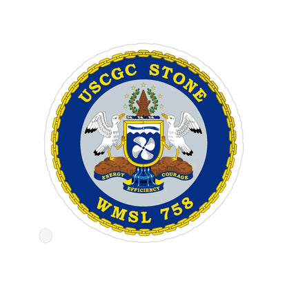 USCGC STONE WMSL 758 (U.S. Coast Guard) Transparent STICKER Die-Cut Vinyl Decal 3 Inch - The Sticker Space