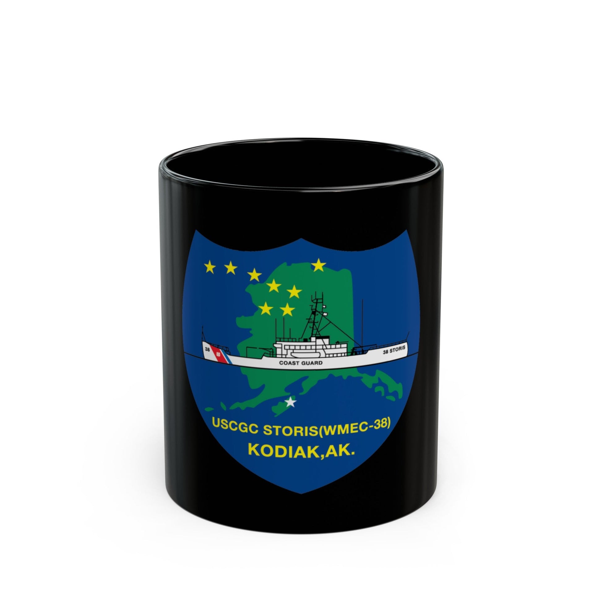 USCGC Storis WMEC 38 (U.S. Coast Guard) Black Coffee Mug-11oz-The Sticker Space